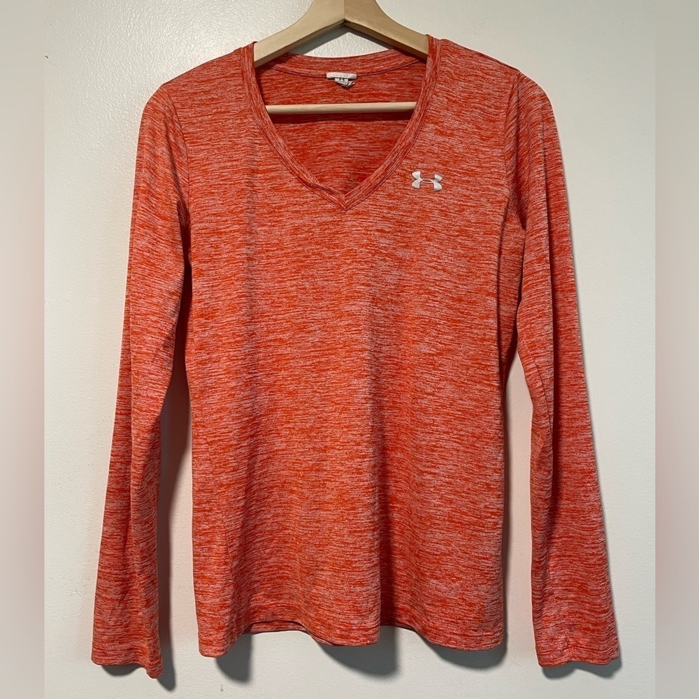 Under Armour Women’s Long  Sleeve Performance Shirt - Orange - Picture 2 of 11